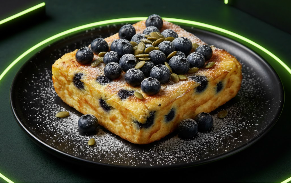 Творожная запеканка с черникой и тыквенными семечками линейки Daily