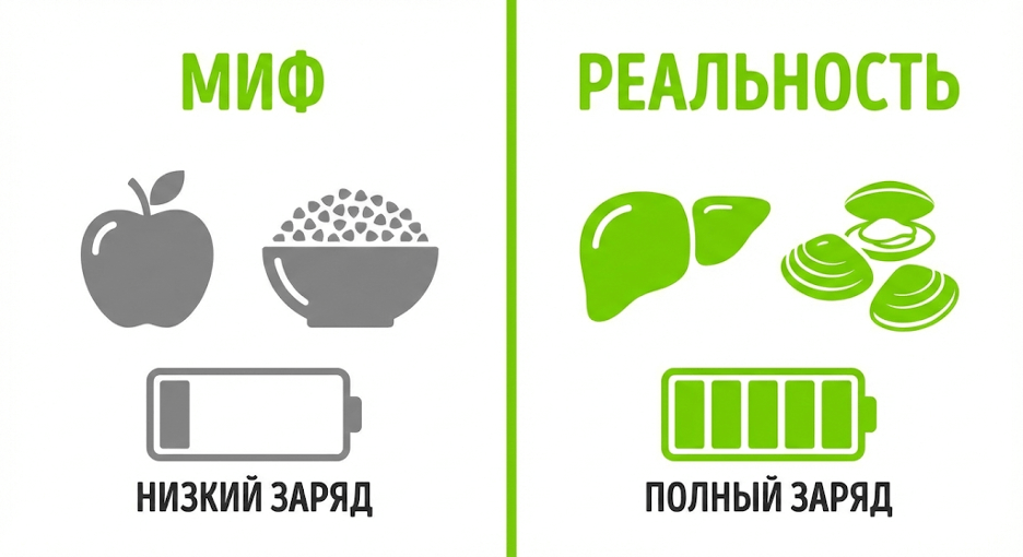 Миф vs Реальность (Яблоки vs Печень)
