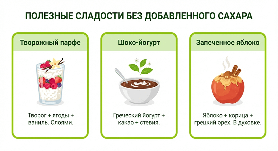 Полезные сладости без добавленного сахара