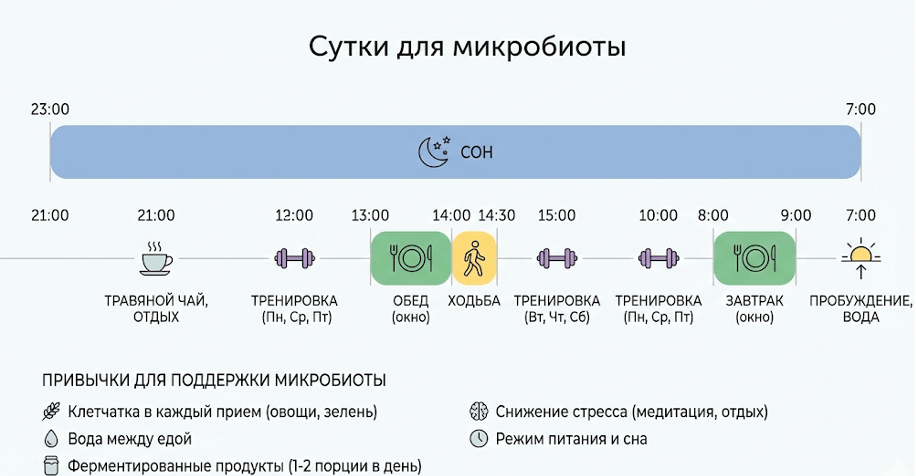 Сутки для микробиоты