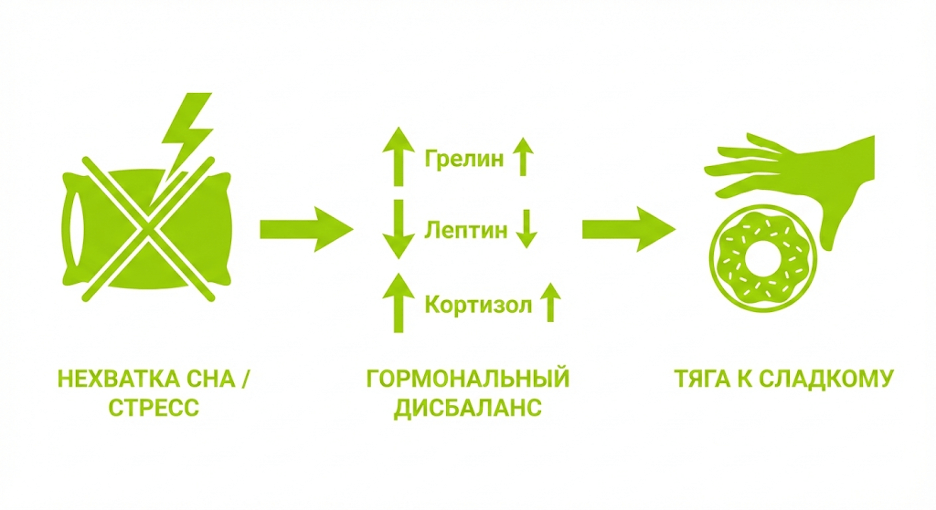 Инфографика «Причина → Сдвиг → Поведение»