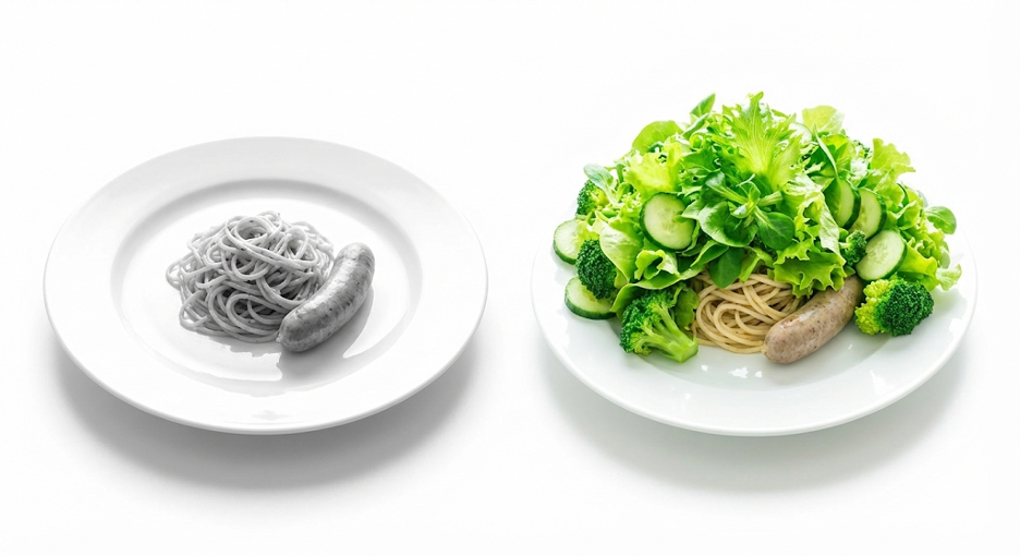 тарелка до/после