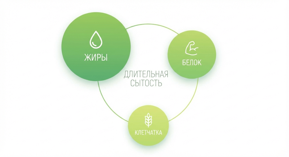 Основные нутриенты орехов: белок, полезные жиры, клетчатка и их влияние на сытость