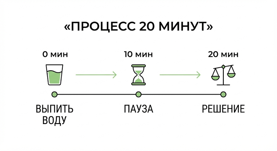 Стакан воды за 20 минут до еды