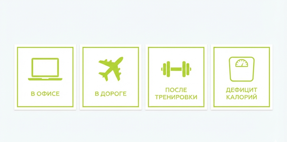 Сценарии, где протеин удобнее обычной еды