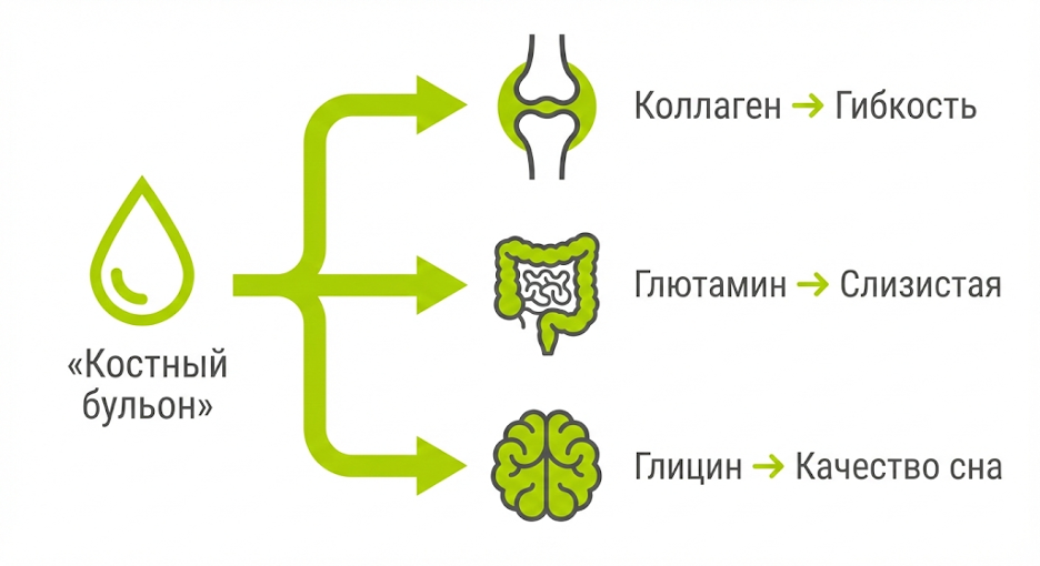 Как нутриенты бульона работают