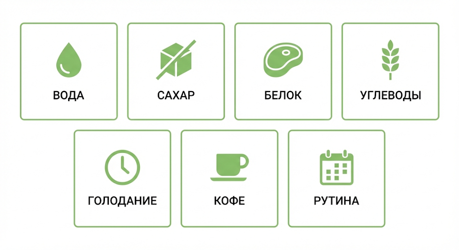 7 привычек для энергии (Инфографика)