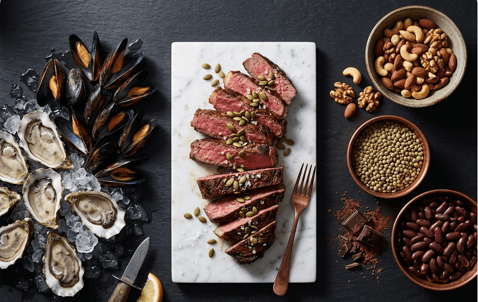 В каких продуктах содержится много цинка: полный список, таблицы и правила усвоения