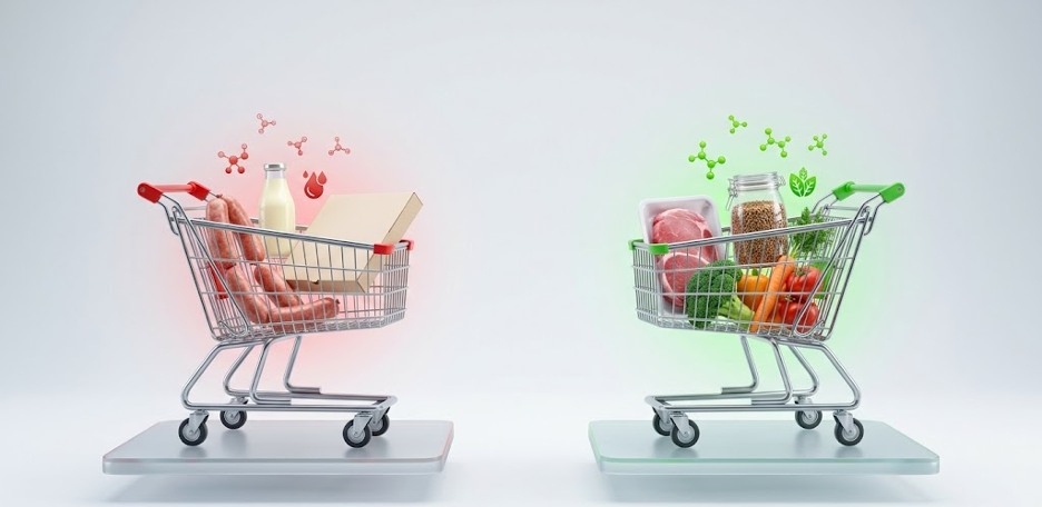 Сравнение стоимости корзины фастфуда и правильного питания на месяц