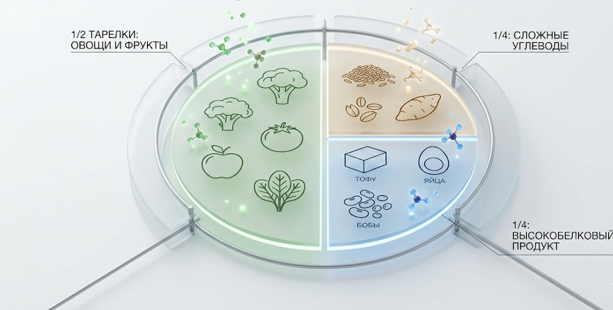 Схема составления тарелки: как сочетать продукты с высоким содержанием белка
