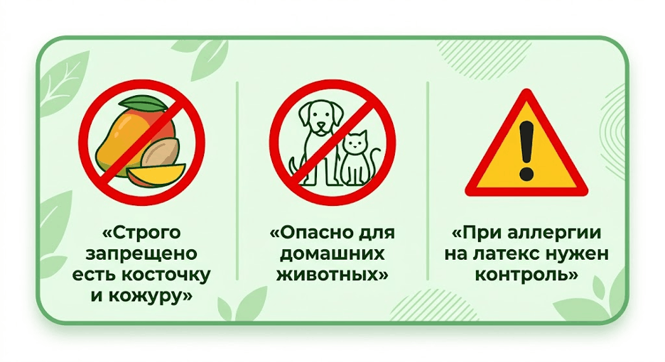 Важные условия при употреблении авокадо