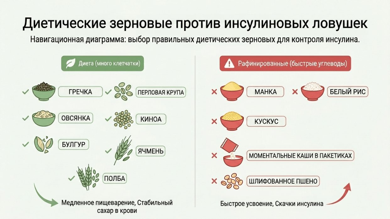 Диетические крупы для похудения