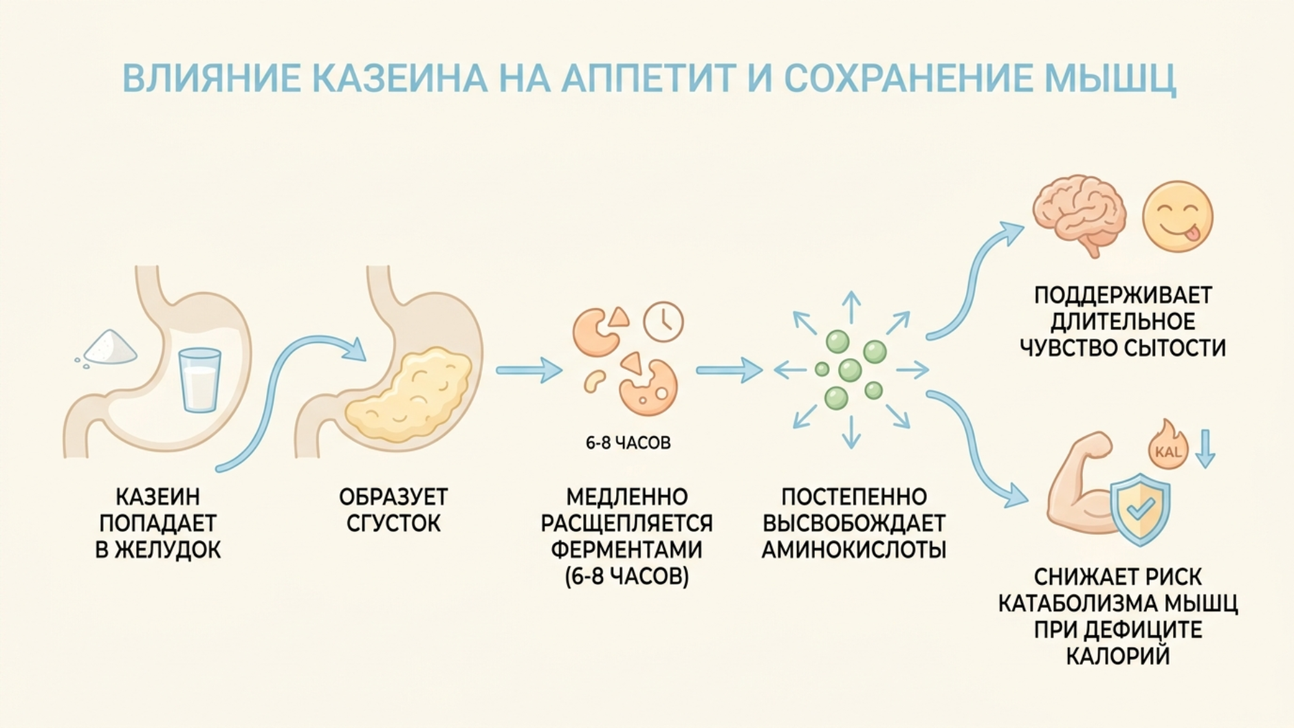 азеин — медленный белок: почему творог насыщает надолго