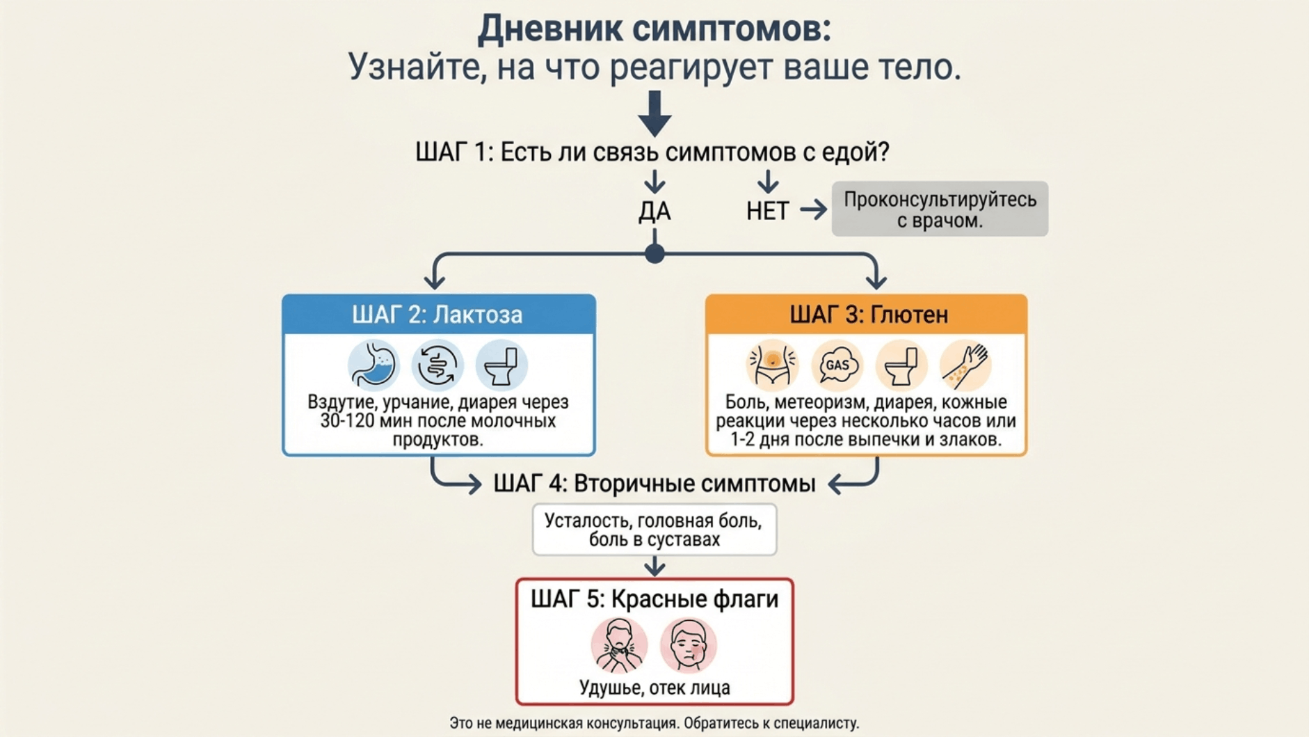 Непереносимость лактозы и глютена