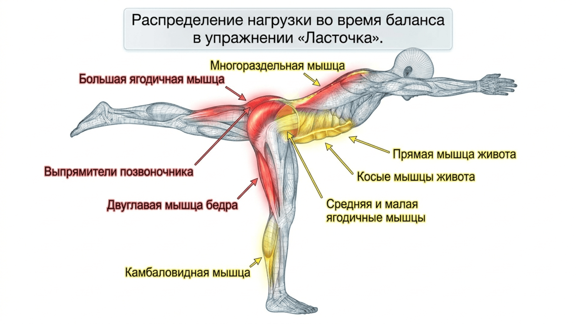 Упражнение Ласточка